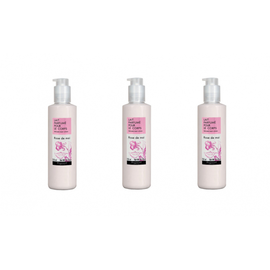 3x Fragonard Rose de Mai Körpermilch 250ml