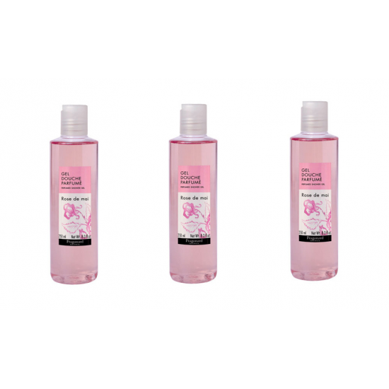 3x Fragonard Rose de Mai Duschgel 250ml