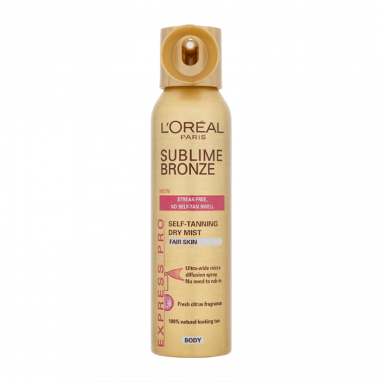 L'Oreal Sublime Bronze Express Pro Spray for Fair Skin 150ml L'Oreal Sublime Bronze Express Pro Spray for Fair Skin 150ml