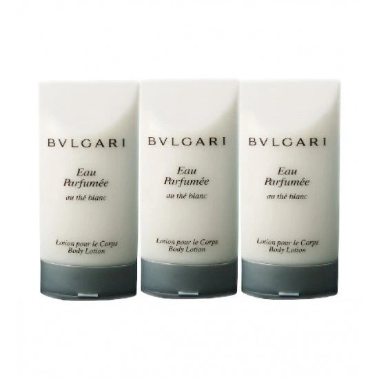 Bvlgari Eau Parfumee au The Blanc Körpermilch 3x75ml ohne Verpackung