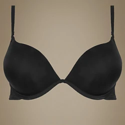 Marks and Spencer black bra - 2 Cup Sizes Bigger Smoothing Underwired Plunge Push-Up T-Shirt Bra A-D