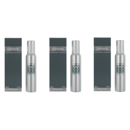 3x Fragonard Confidentiel After Shave Balsam 100ml