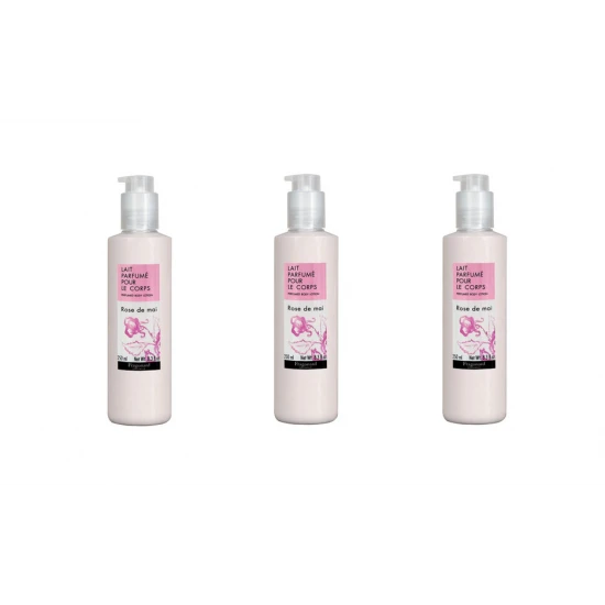 3x Fragonard Rose de Mai Körpermilch 250ml