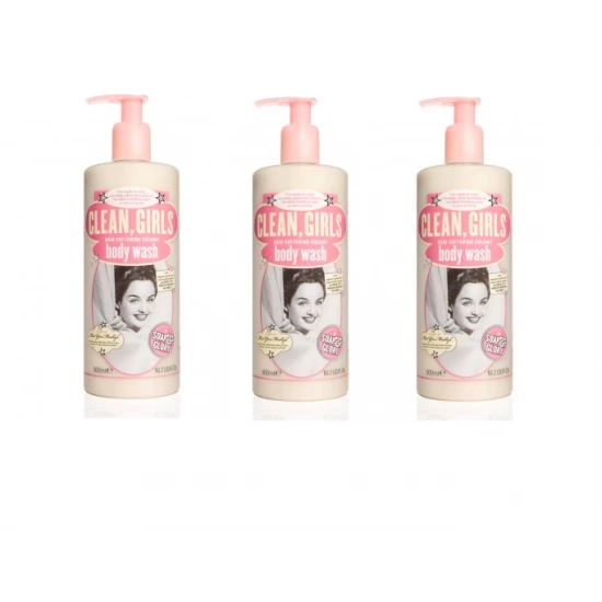 3x Soap & Glory Clean, girls habfürdő 500ml