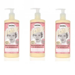 3x Soap & Glory Rich & Foamous Duschgel und Schaumbad 500ml