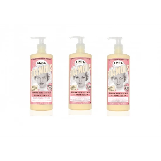 3x Soap & Glory Rich & Foamous tusfürdő és habfürdő 500ml