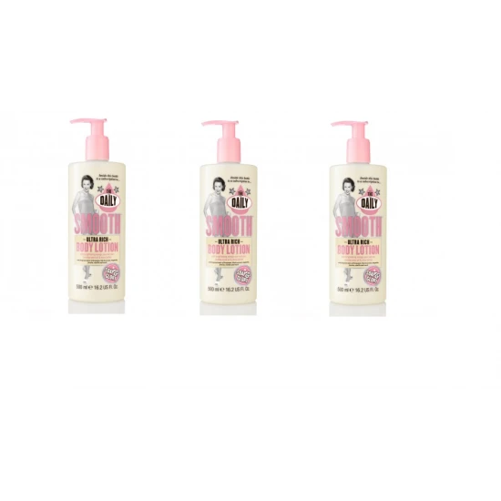 3x Soap & Glory The Daily Smooth tělové mléko 500ml