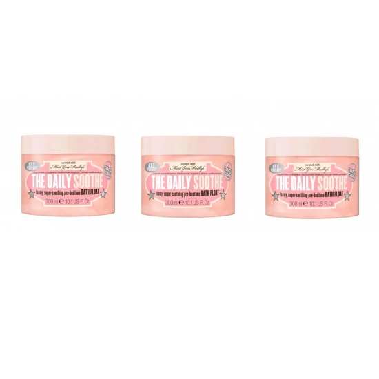 3x Soap & Glory The Daily Soothe Schaumbad 300ml