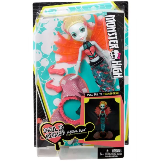 Monster High Lagoona Blue Ghoul to Mermaid FKP48