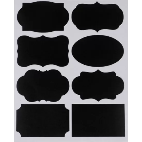 Boardee - glass and jars chalk stickers / 48 pieces